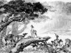 林海深处闻鹿鸣（中国画）